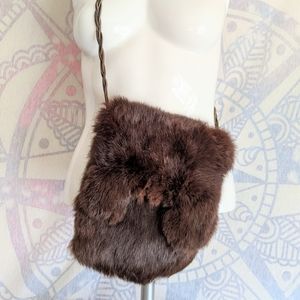 Vintage mink purse